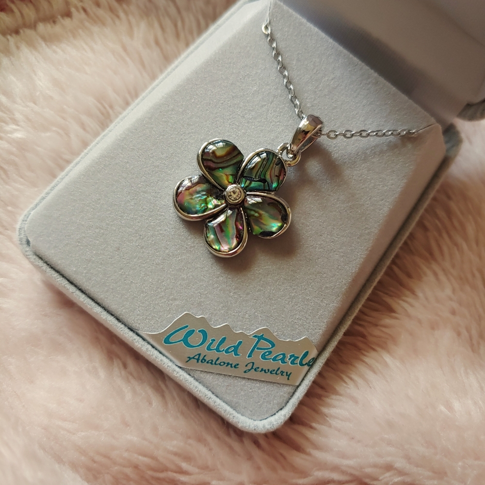 Wild Pearl Green and Blue Tropical Necklace